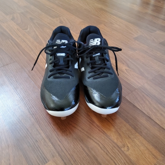 New Balance L4040BK4 Black/White Men’s Metal Baseball Cleats Size 16 NWOT main image 5